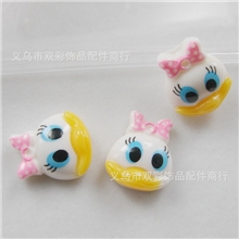 发夹头饰配件手机饰品唐老鸭树脂配件，卡通人物手机美容100个