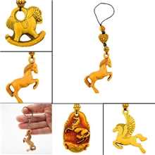 仿桃木手机挂件义乌小马挂件创意地摊货一元以下小商品小礼品