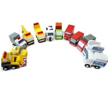 木制可动小车模型儿童玩具工艺摆设12件新款车002B款断货中