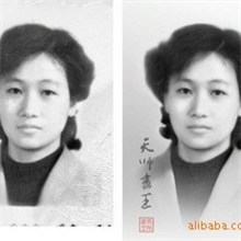 老照片翻新模糊照片做清晰翻新老相片天师画王ps