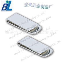 厂家大量供货金属钱夹:不锈钢创意男士金属钱夹