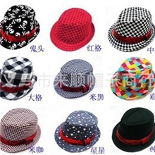 春夏秋款儿童经典礼帽爵士帽韩版帆布帽子礼帽男女宝宝遮阳帽
