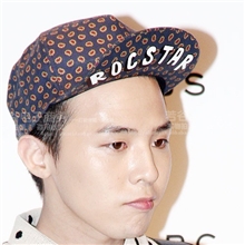 bigbang权志龙同款帽子公益活动帽子嘻哈平檐帽太阳花GD街舞帽