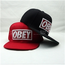 OBEY棒球帽平沿帽豹纹街舞帽可调节嘻哈帽韩版潮高质量