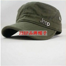 秋冬户外运动帽高品质水洗棉双层网衬平顶帽军帽男士帽子