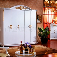 厂家直销供应欧式民用板式卧室家具五门衣柜和四门衣柜