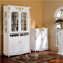 厂家供应品牌圣玛家园欧式新古典民用餐厅家具酒柜3012#