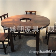 【厂家直销】生产供应炭化松木餐厅实木餐椅时尚餐椅酒店餐椅