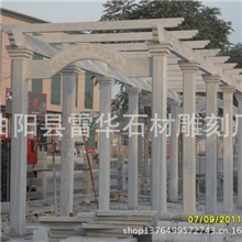 供应曲阳石雕长廊,园林雕刻室外走廊