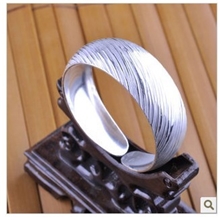 云南云祥和斜纹手镯纯银手镯手镯女99足银手镯斜纹手镯女