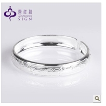 批发云南99足银纯手工手镯女款银镯子饰品首饰配饰正品