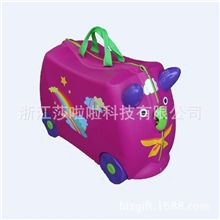 2013年莎啦啦新品个性贴纸卡通儿童行李箱旅行箱玩具箱