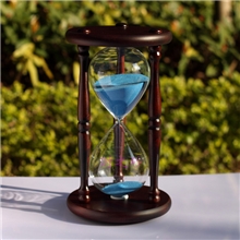 时之砂供木制60分钟紫色沙漏计时器家居摆放保险礼品爱情沙漏