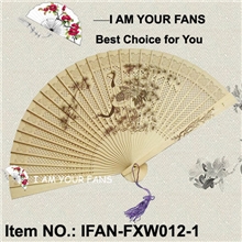 批发生产香木扇印花木扇婚礼扇子支持混批女扇子带盒子