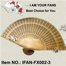 批发生产全冲花型香木扇木扇子婚礼扇子支持混批小巧扇子