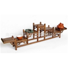红木博古架七层式紫砂壶茶壶底座鸡翅木机架底座