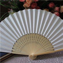 冲花骨素面纸扇子现货批发纸折扇纸竹扇可定做