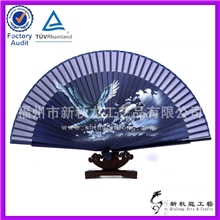 【热销产品】厂家订制绢布广告折扇竹骨工艺折扇高档工艺扇