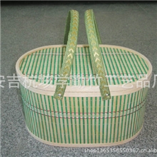 安吉竹篮厂家直销优质菜篮批发大闸蟹竹篮土鸡蛋篮子包装盒