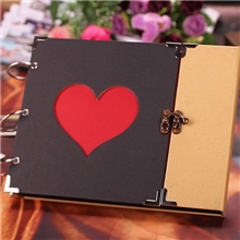 【相思】相册批发时尚镂空扣锁diy相册10寸创意相册送角贴