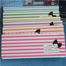 辰阳文化\文具用品\学生用品\长款上翻便条清新条纹控\便签纸