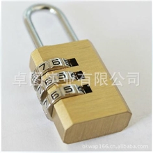 外贸原单全铜3轮密码锁箱包锁更衣箱锁