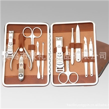厂家直供高档铁框指甲刀商务套装美容修甲工具套装620混批