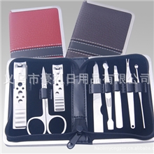 厂家直销不锈钢指甲钳套装修甲美甲美容工具套装138STW混批八件套