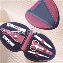 厂家直销豪礼拉链包不锈钢指甲钳指甲剪美甲修甲工具包套装大桃心