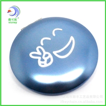 超可爱铝合金镜子折叠化妆镜批发金属广告礼品镜LF-MM-0309