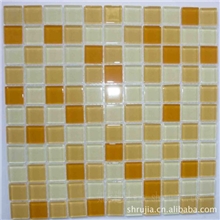 【蜥王马赛克】桔黄色玻璃水晶马赛克瓷砖现货