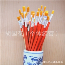 单支多用红杆尼龙毛五金工具毛刷排笔油画笔1-12号厂家大量供应