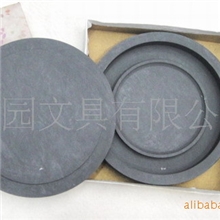 文房四宝/笔墨纸砚/中国名砚/墨盒/学生砚/书画精品/黑色-4寸圆砚