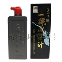 老字号湖笔文房四宝正品保证北京一得阁墨汁500g书画墨汁