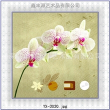 2013画心批发仿真印刷无框画合成纸布纹膜无缝墙画