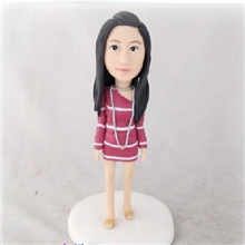 乐陶礼优美身段软陶公仔真人定制创意礼品设计手办工艺品开发