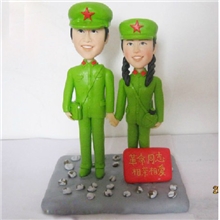 乐陶礼军哥军嫂真人软陶定做/创意礼品/泥人泥塑/陶偶定制