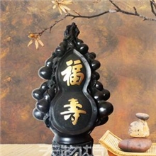 供应黑陶工艺品福寿葫芦