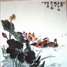 中国书画家联谊会会员赵国峰国画精品八折惠网友&mdash;&mdash;鸳鸯荷花