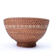 藤制品中号碗外贸家居用品礼品手工原创定制批发