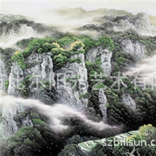 风水山水画家大芬国画风水名画中堂画办公风水风水摆件