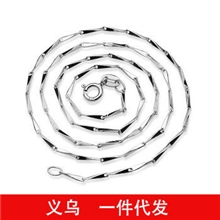 义乌银饰免费代理批发瓜子链925纯银项链批发银饰品淘宝货源