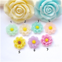 果冻效果亚光磨砂树脂花DIY手工饰品配件手机美容贴钻材料