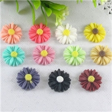 diy手机饰品配件ZAKKA款13mm太阳花小雏菊树脂花手机美容材料批发