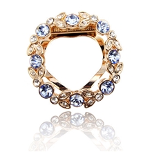 伊泰莲娜丽晶韩国镶钻胸针饰品批发丝巾扣七彩水晶首饰批发