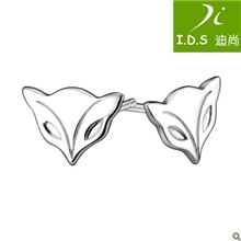 I.D.S迪尚银饰耳钉女潮韩国可爱耳饰银耳钉纯银狐狸防过敏耳钉