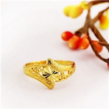 包邮饰品批发2元店爆款地摊热卖高仿黄金戒指批发镀金饰品