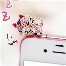 爆款特价韩国苹果iphone3/4SHTC手机防尘塞小猫咪瞌睡猫6520