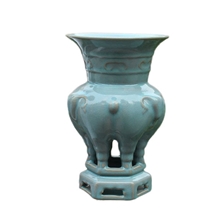 正品汝瓷天青釉开片仿古摆件礼品