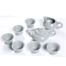 商务礼品汝瓷系列汝瓷三足茶具套装